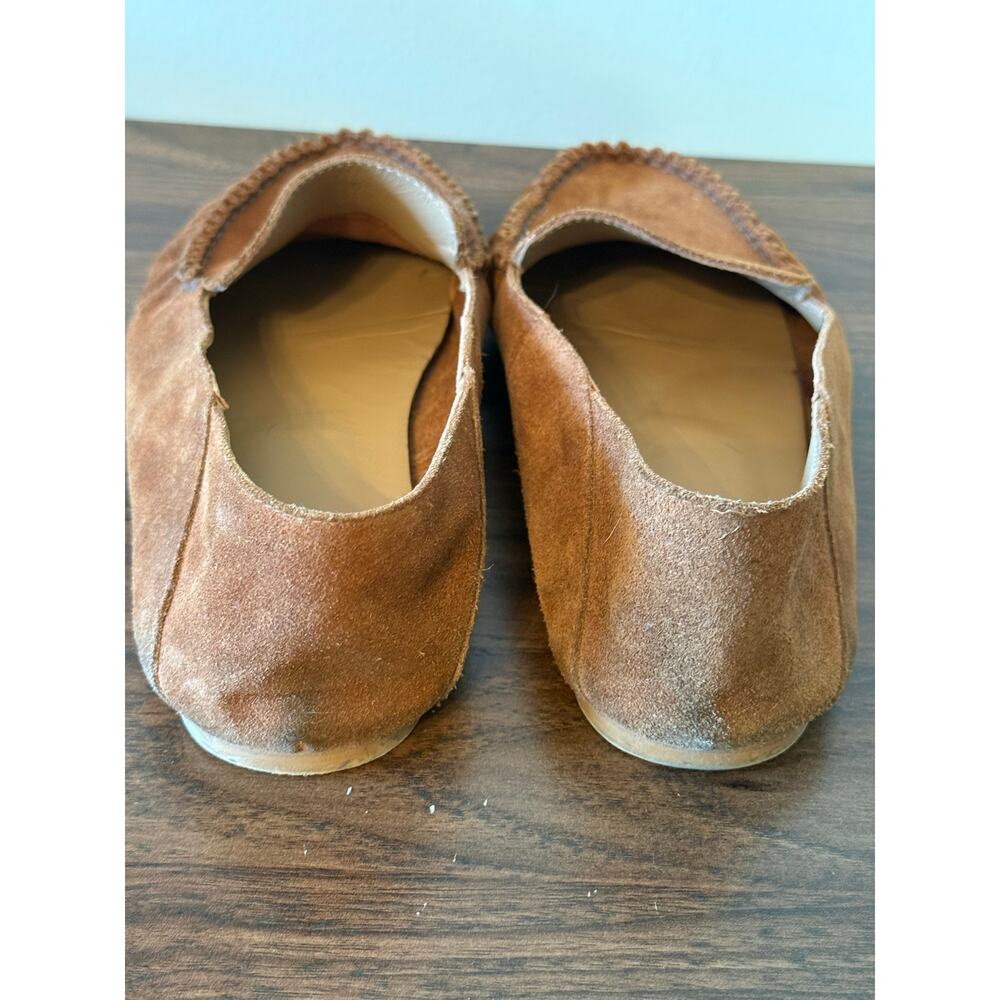 Flattered Bon Bon Loafer in Cognac Suede Crafted in Spain Sz 40 EUC - Picture 4 of 8